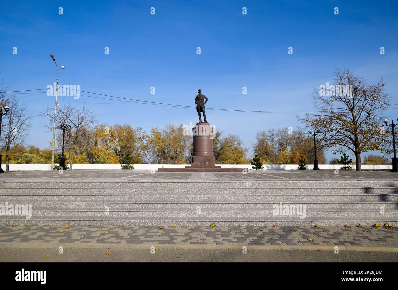 Monument to Suvorov. Monument to the great commander Stock Photo