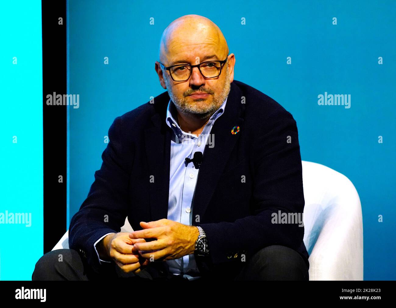 09/18/2022 New York, New York Peter Bakker speaks onstage at The