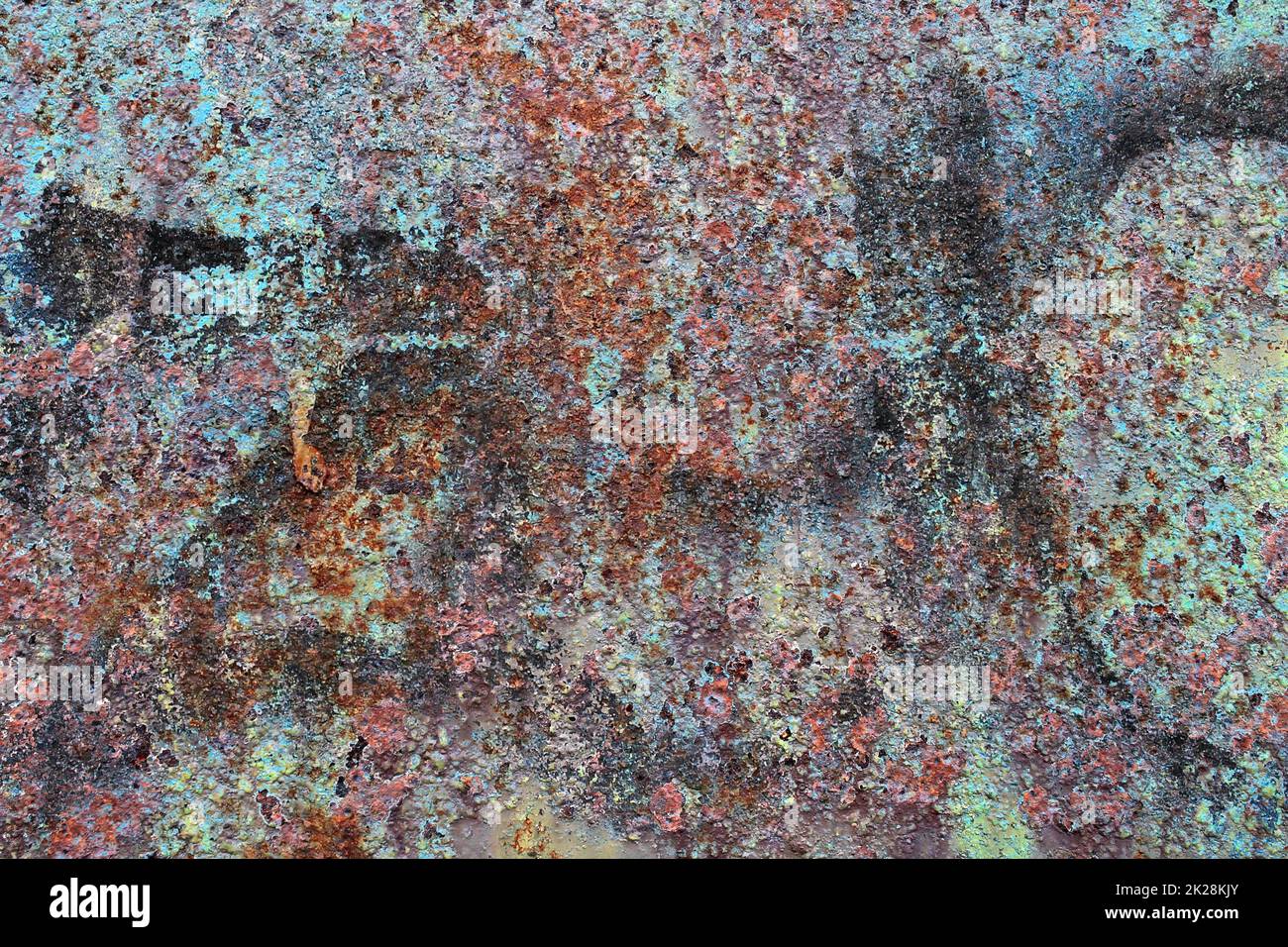 Detailed close up surface of rusty metal and steel with lots of ...