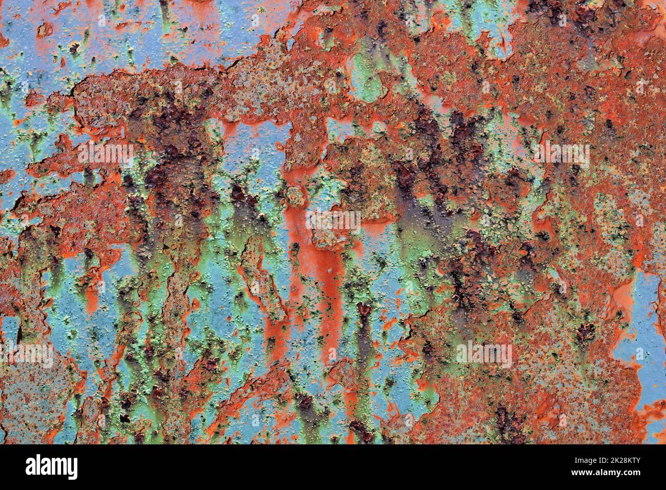 Detailed close up surface of rusty metal and steel with lots of ...