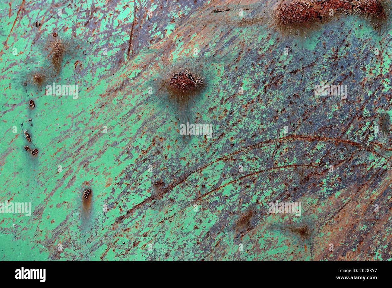 Detailed close up surface of rusty metal and steel with lots of ...
