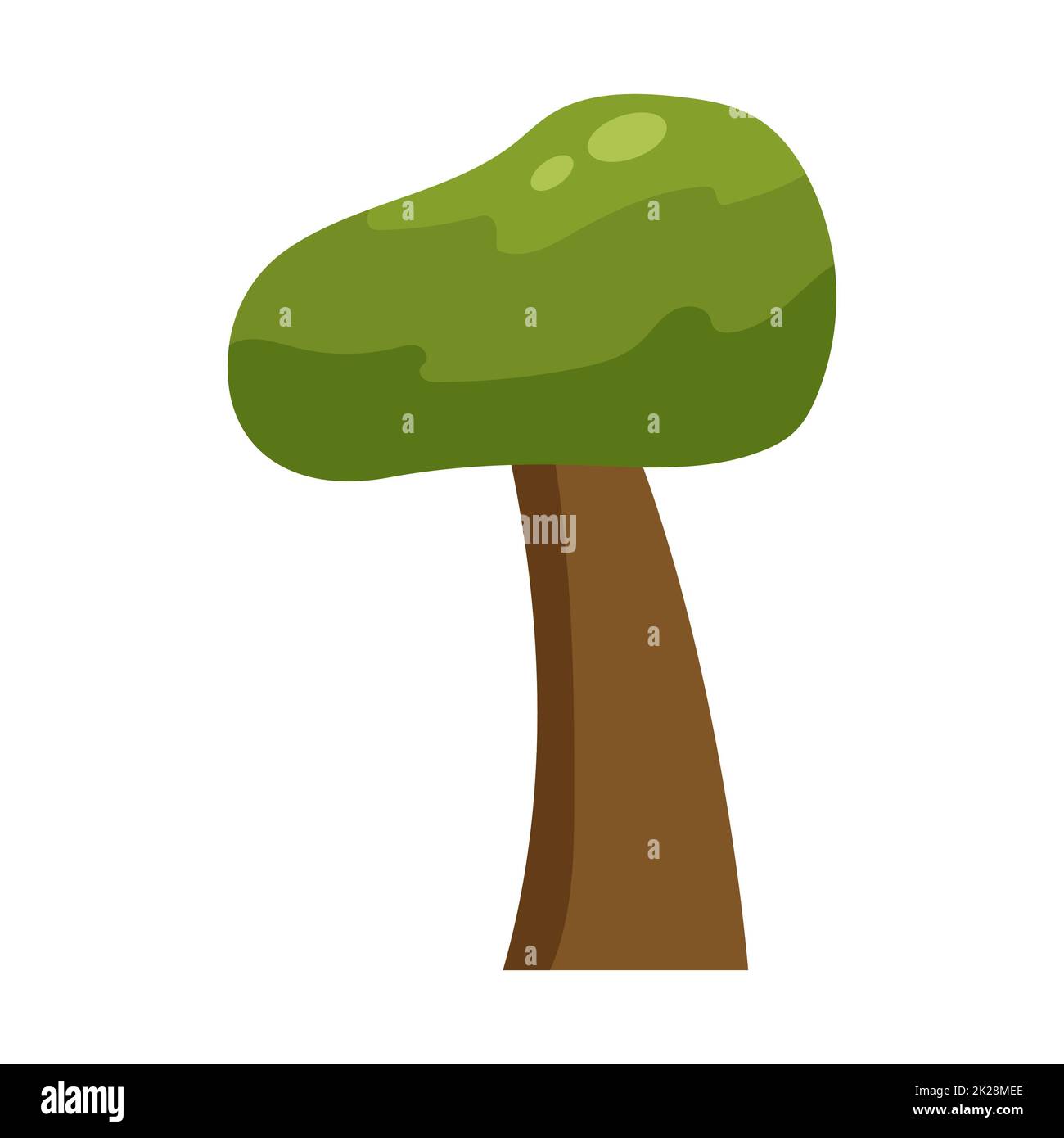 Abstract green tree on white background - Vector Stock Photo - Alamy