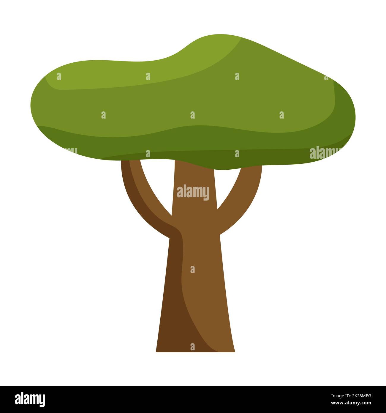 Abstract green tree on white background - Vector Stock Photo - Alamy