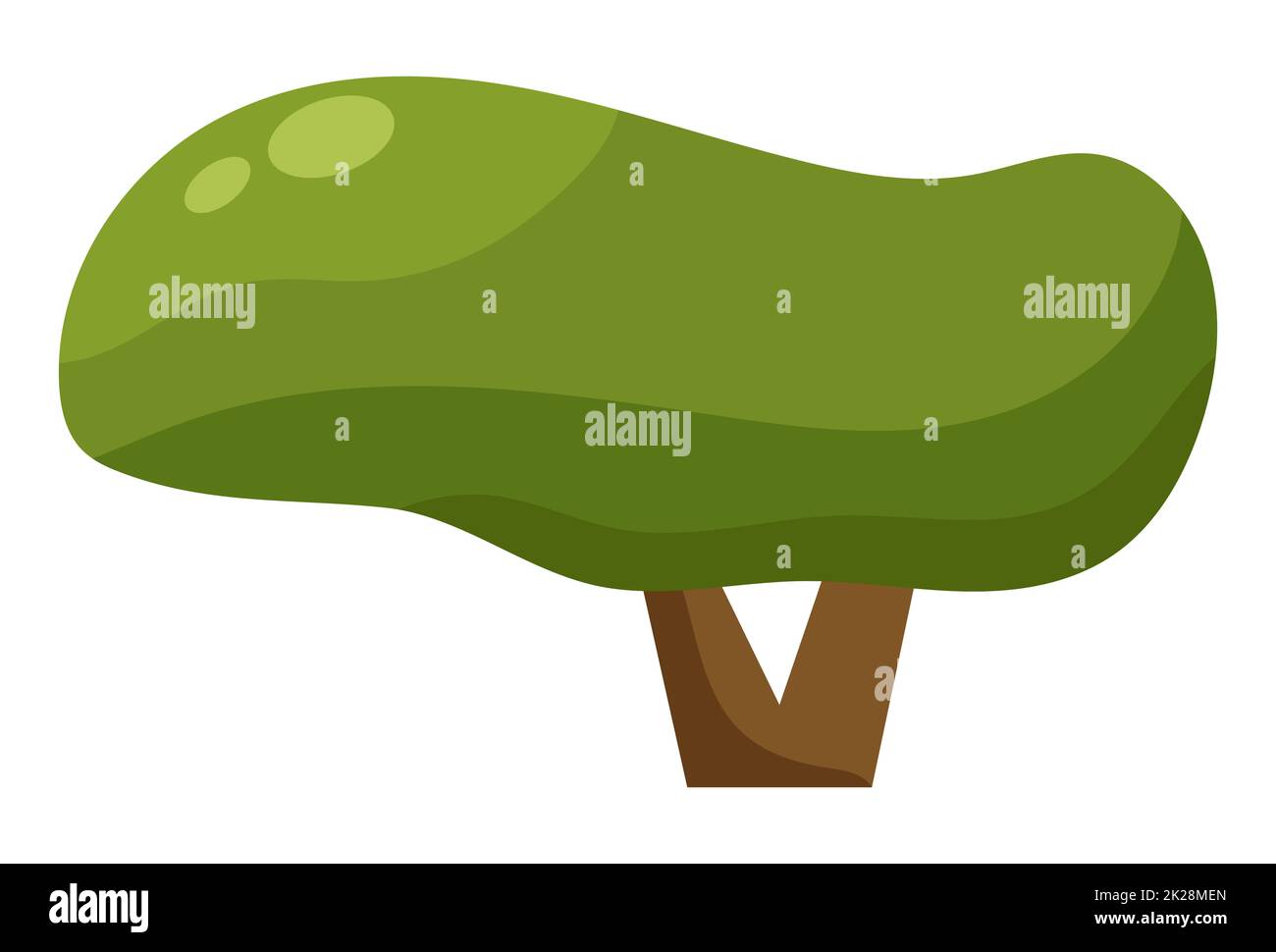 Abstract green tree on white background - Vector Stock Photo - Alamy