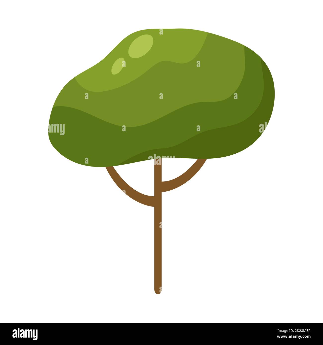 Abstract green tree on white background - Vector Stock Photo - Alamy