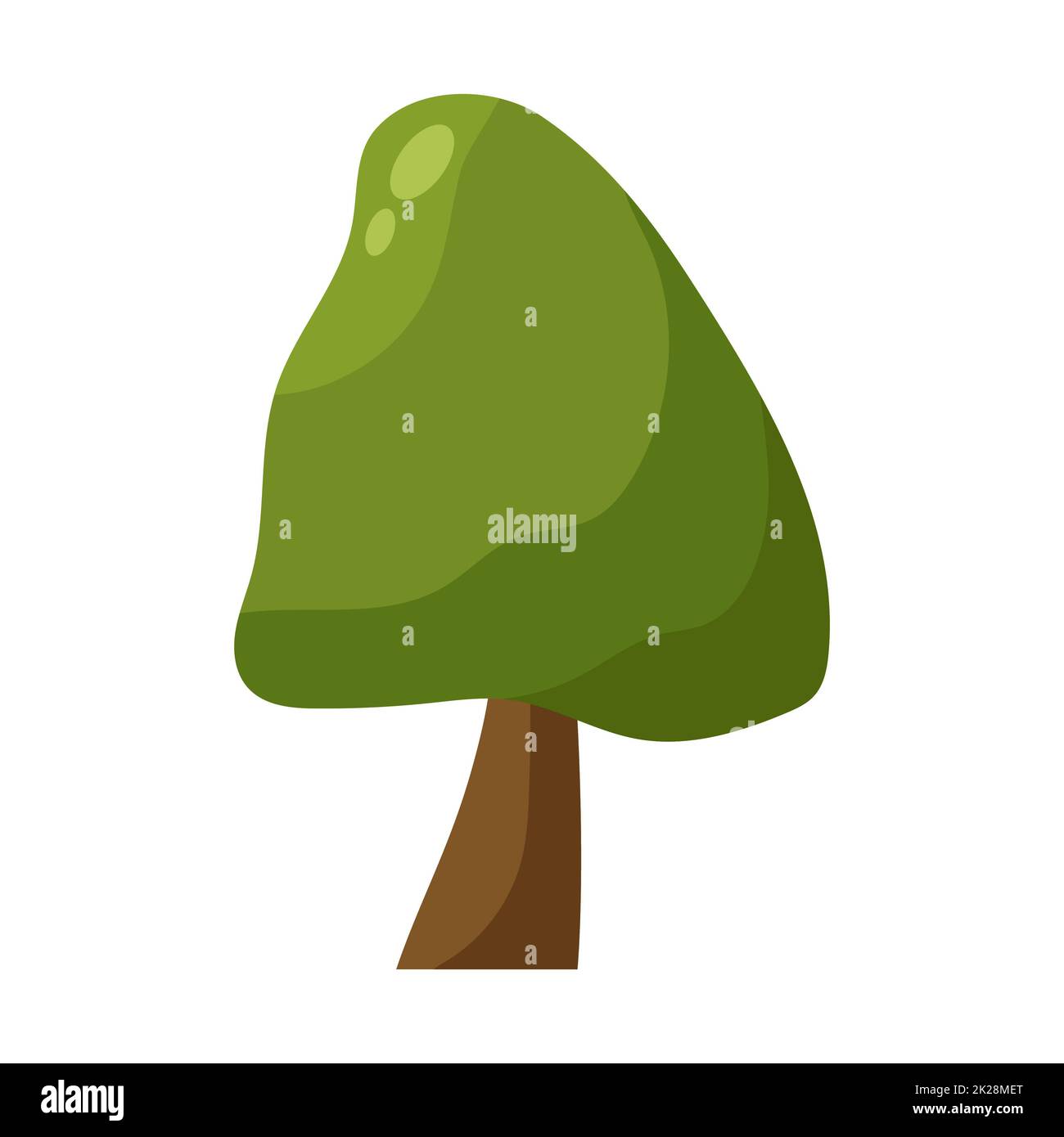 Abstract green tree on white background - Vector Stock Photo - Alamy