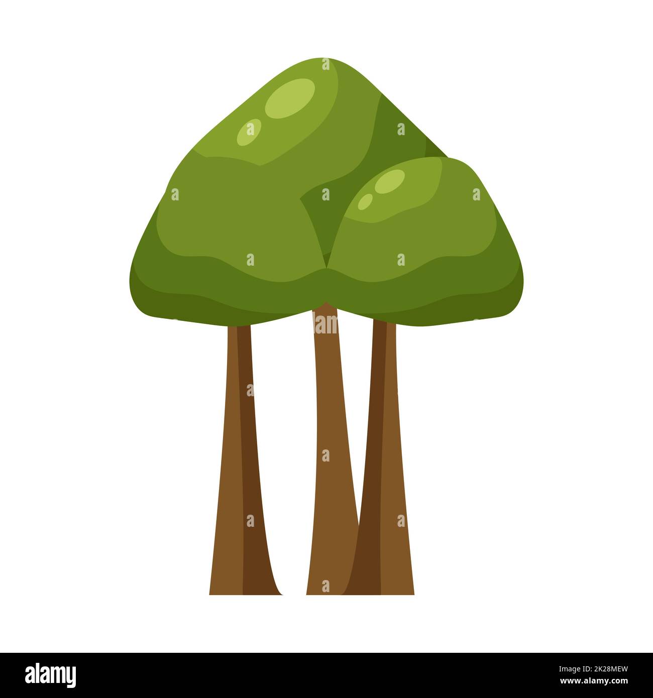 Abstract green tree on white background - Vector Stock Photo - Alamy