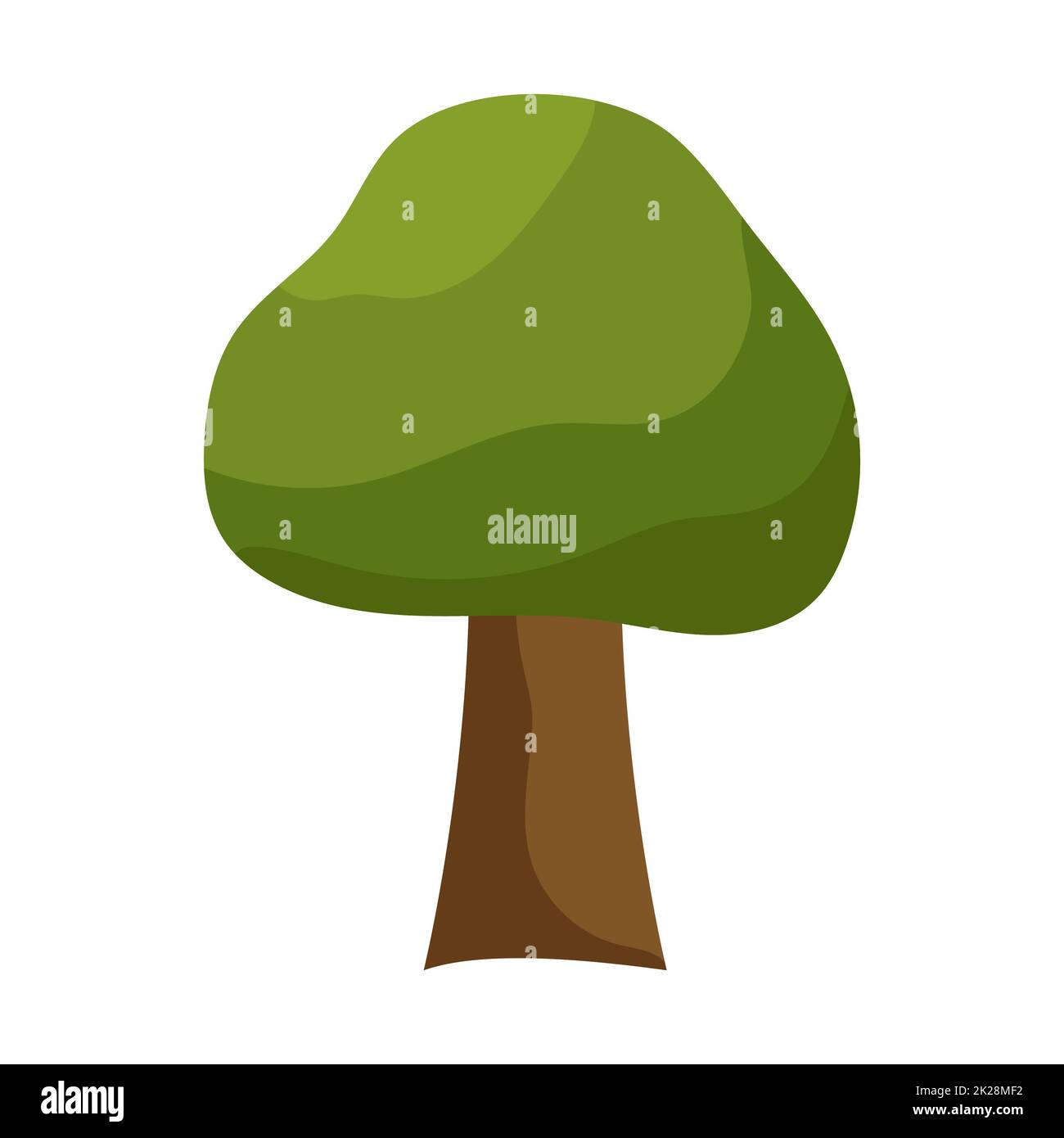 Abstract green tree on white background - Vector Stock Photo - Alamy