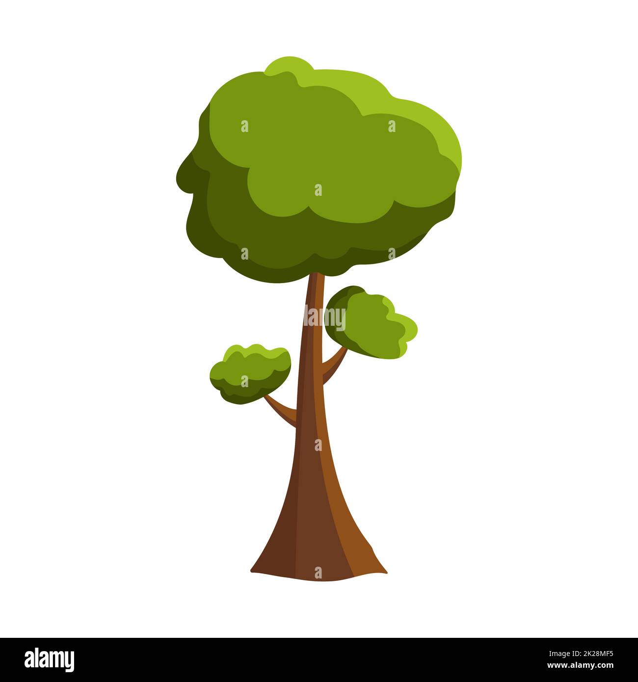Abstract green tree on white background - Vector Stock Photo - Alamy