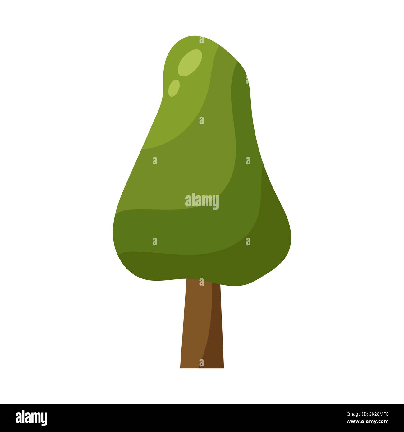 Abstract green tree on white background - Vector Stock Photo - Alamy