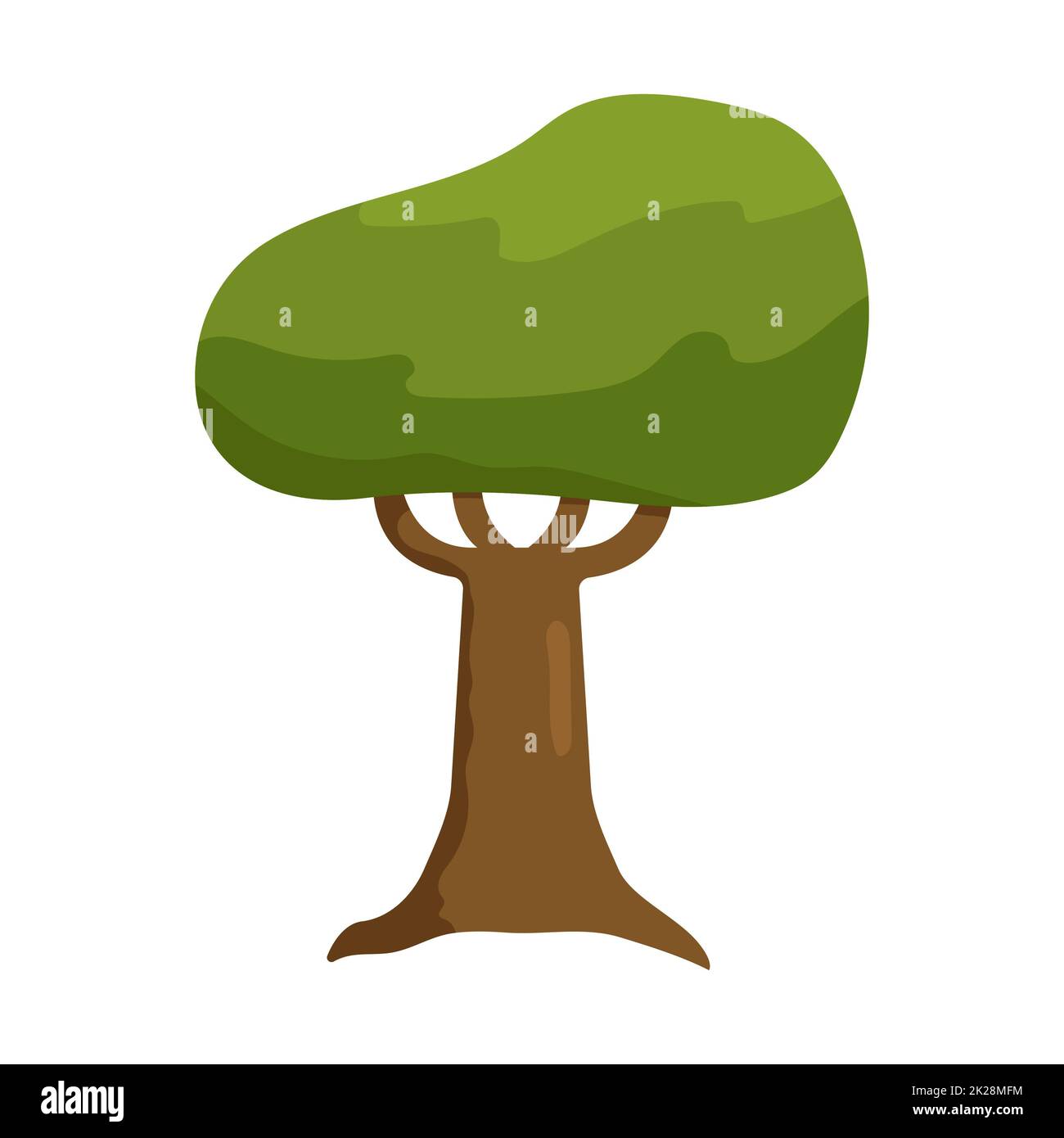 Abstract green tree on white background - Vector Stock Photo - Alamy