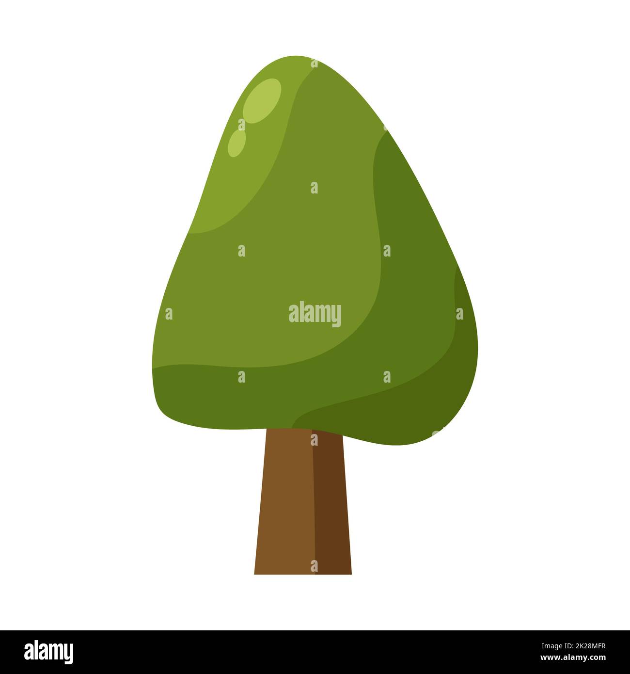 Abstract green tree on white background - Vector Stock Photo - Alamy