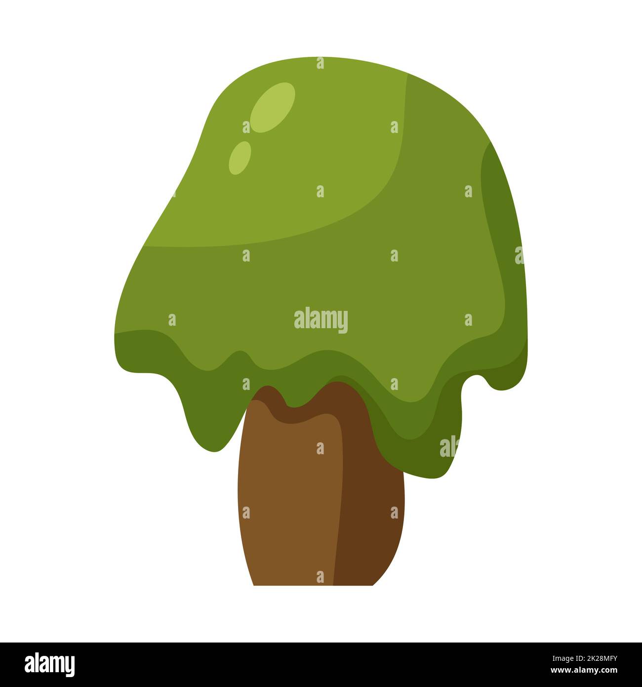 Abstract green tree on white background - Vector Stock Photo - Alamy