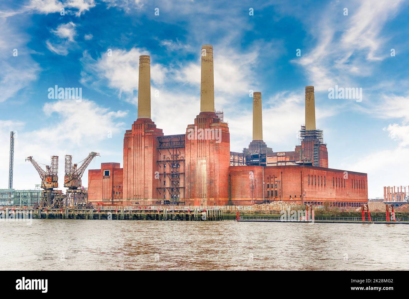 Battersea Power Station, iconic landmark in London, UK Stock Photo Alamy