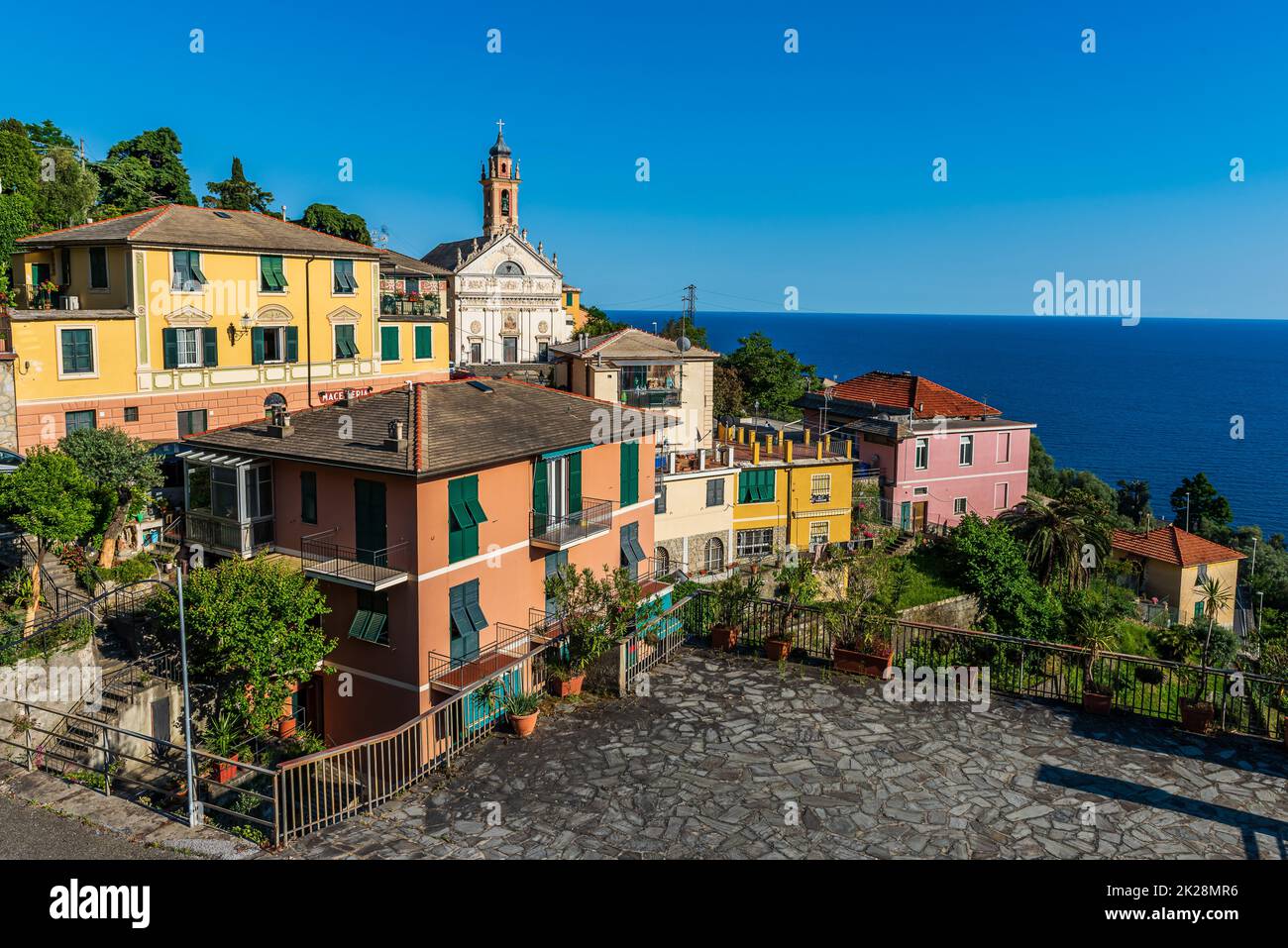 Village of Pieve Ligure Stock Photo