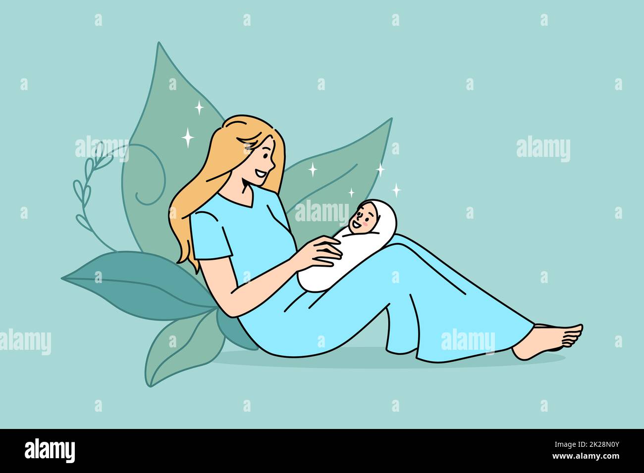 Happy maternity and motherhood concept Stock Photo