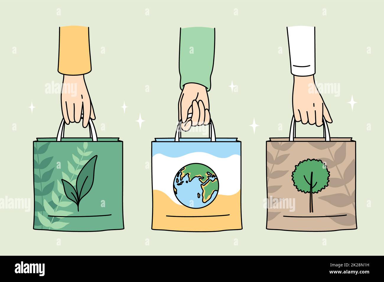 Ecology care and eco-friendly things concept. Stock Photo