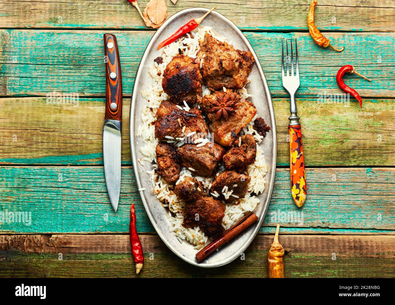 Pork vindaloo, a popular Indian dish Stock Photo Alamy