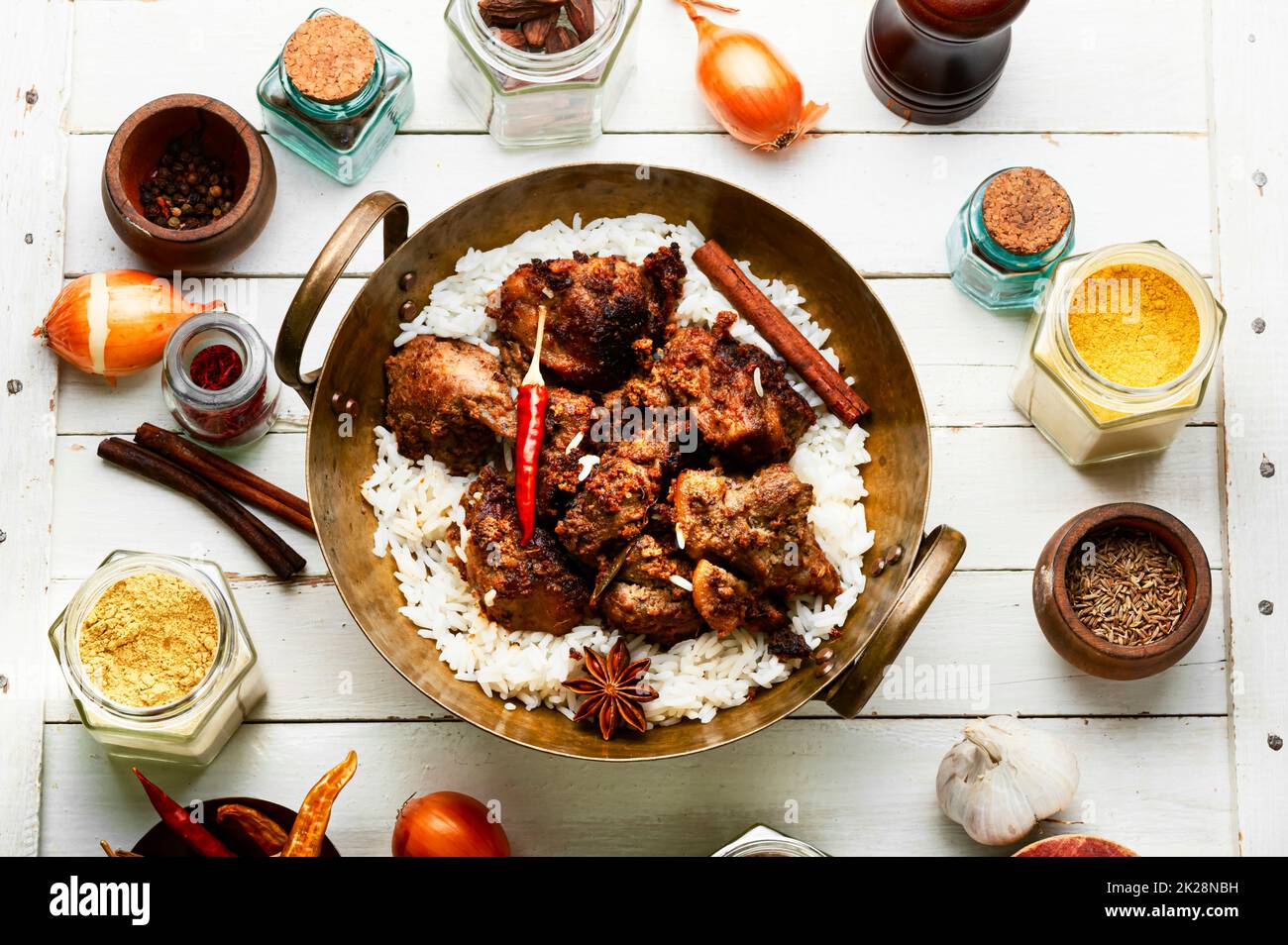 Pork vindaloo, a popular Indian dish Stock Photo Alamy