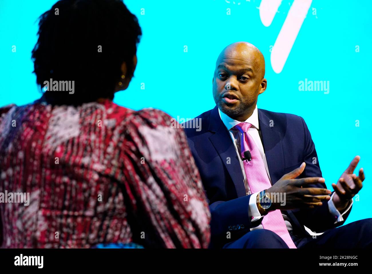 09/18/2022 New York, New York H.E. Wamkele Mene speaks onstage at The ...