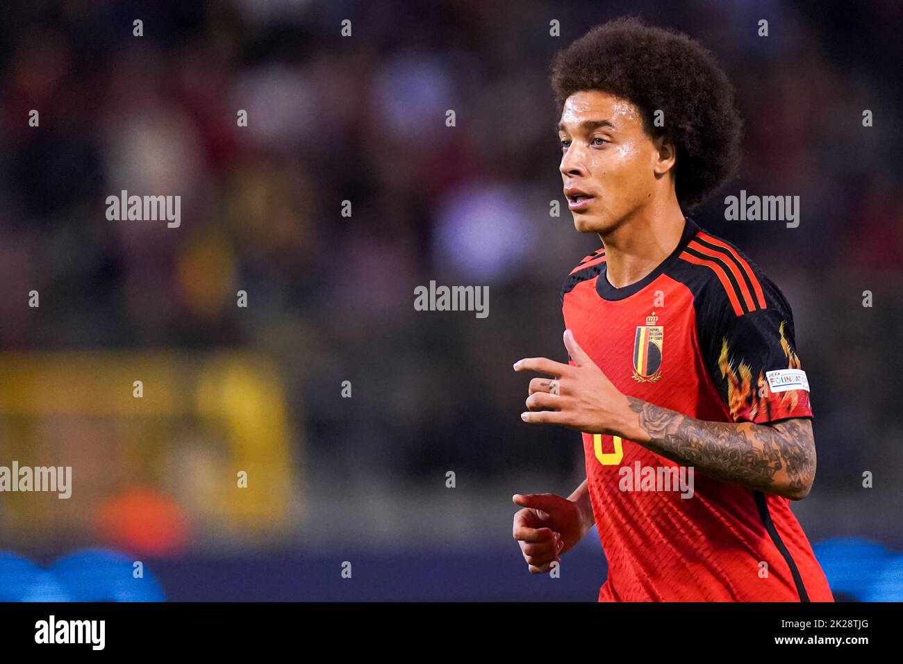 BRUSSELS, BELGIUM - SEPTEMBER 22: Axel Witsel of Belgium during the UEFA Nations League A Group 4 match between the Belgium and Wales at the Stade Roi Baudouin on September 22, 2022 in Brussels, Belgium (Photo by Joris Verwijst/Orange Pictures) Stock Photo