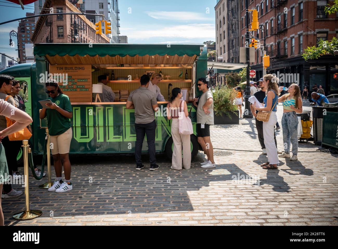 Brand activation for VongerichtenÕs Tin Building food hall
