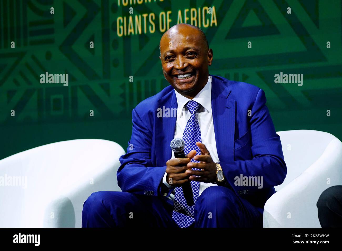 09/19/2022 New York, New York Dr. Patrice Motsepe speaks onstage at The