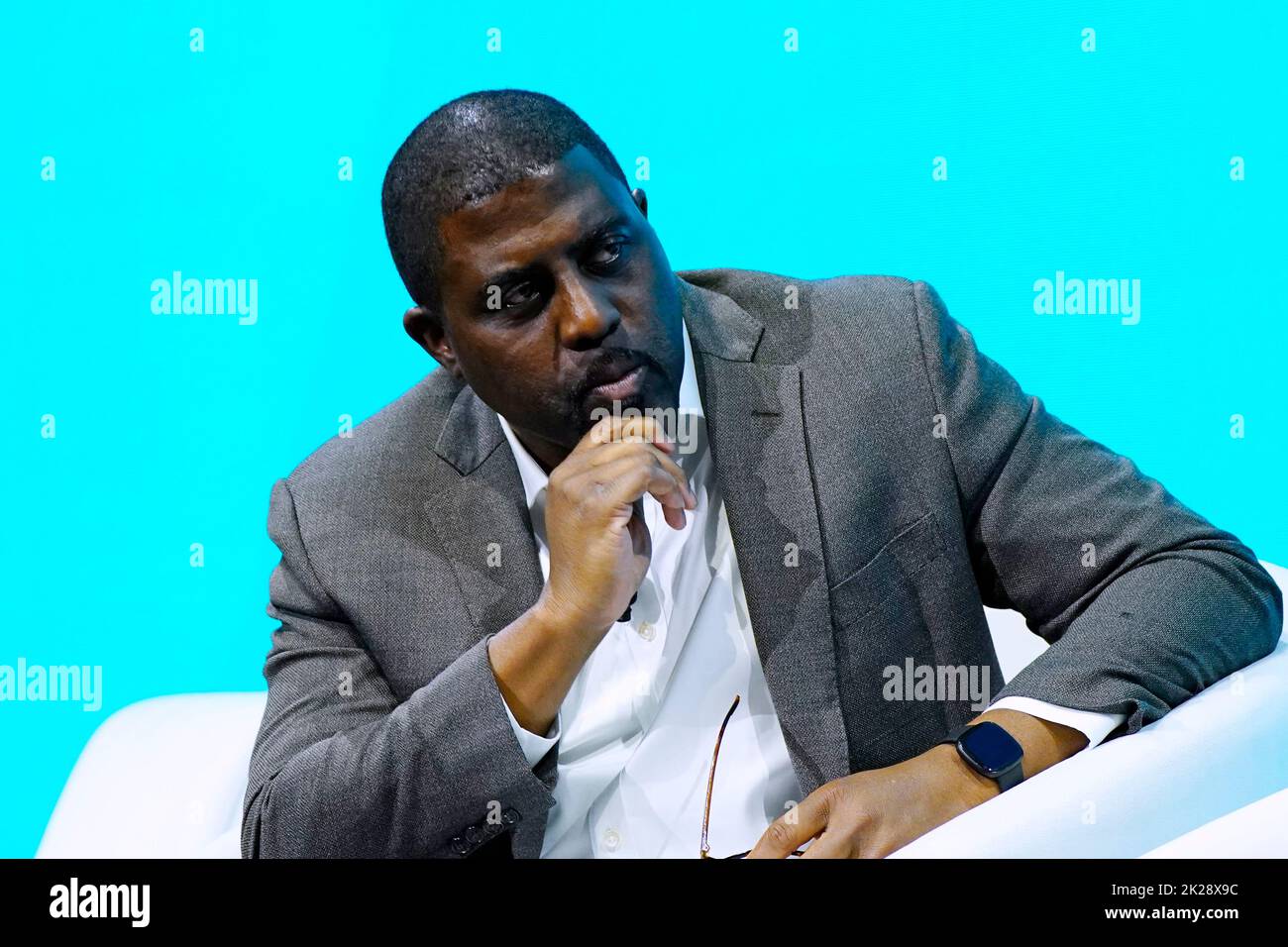 09/19/2022 New York, New York Yinka Adegoke speaks onstage at The