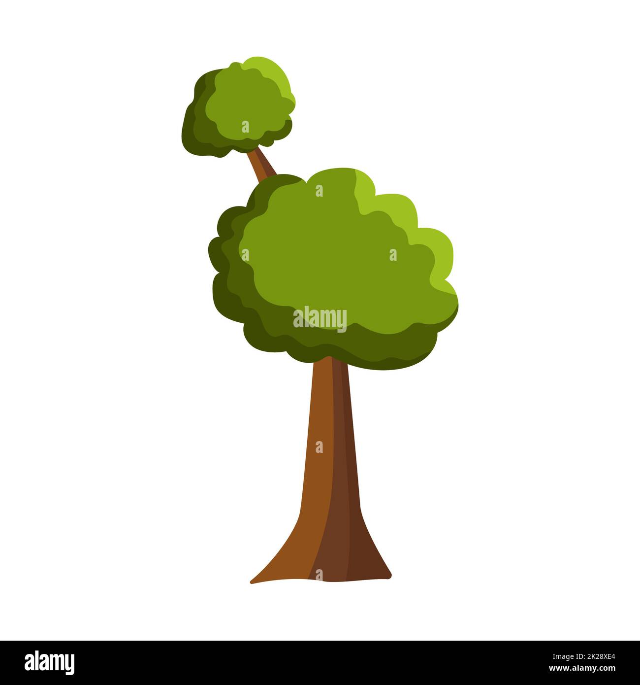 Abstract green tree on white background - Vector Stock Photo - Alamy