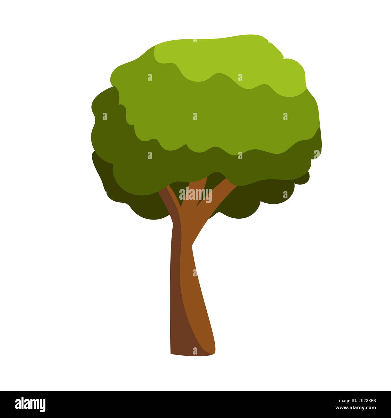 Abstract green tree on white background - Vector Stock Photo - Alamy