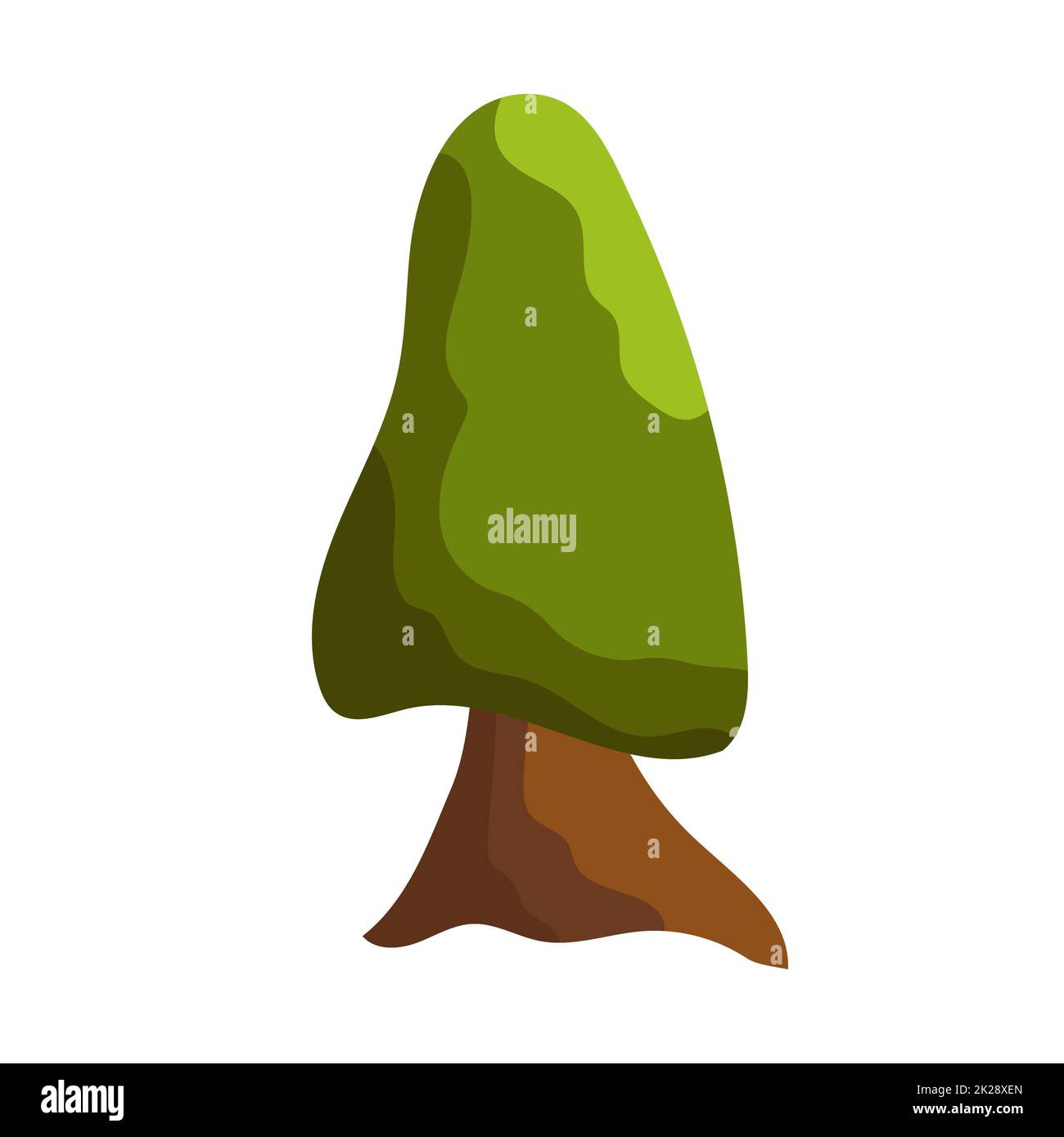 Abstract green tree on white background - Vector Stock Photo - Alamy
