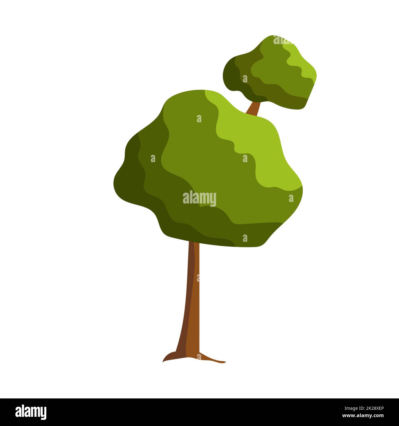 Abstract green tree on white background - Vector Stock Photo - Alamy
