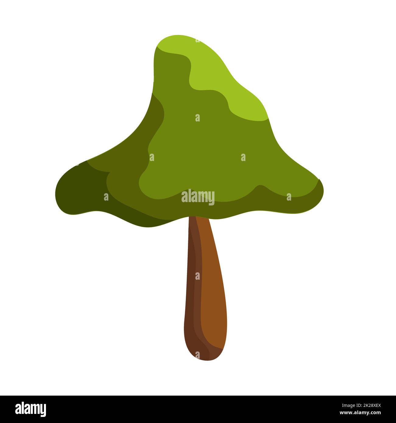 Abstract green tree on white background - Vector Stock Photo - Alamy