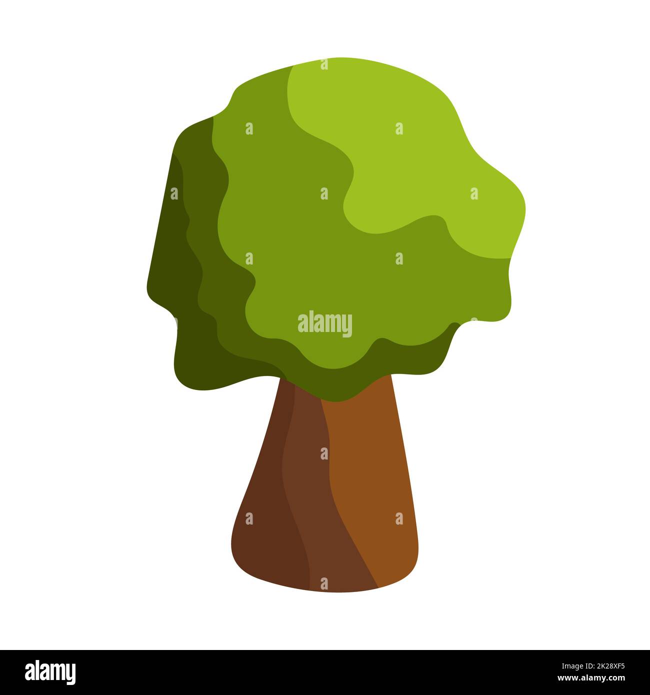 Abstract green tree on white background - Vector Stock Photo - Alamy