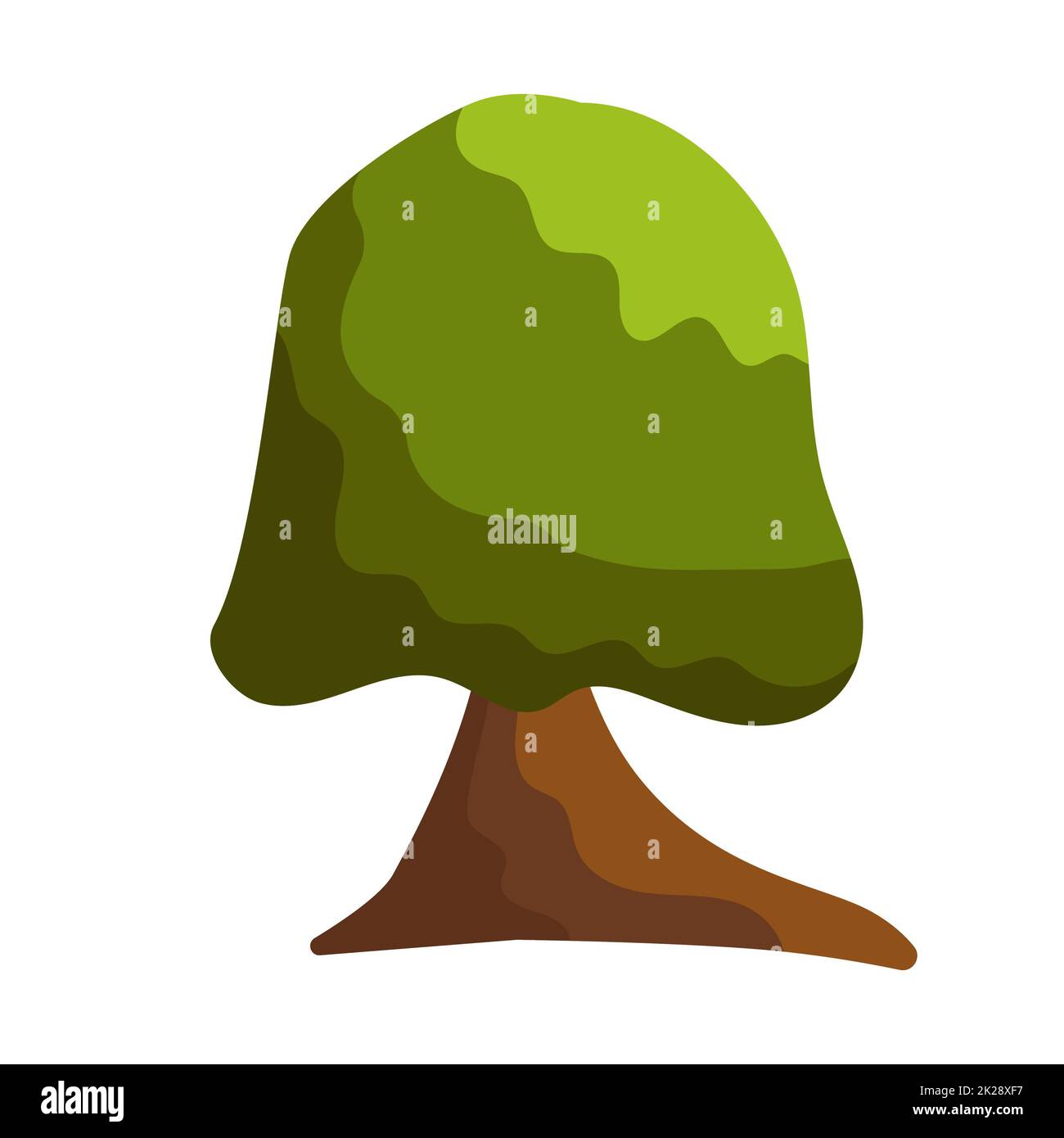 Abstract green tree on white background - Vector Stock Photo - Alamy