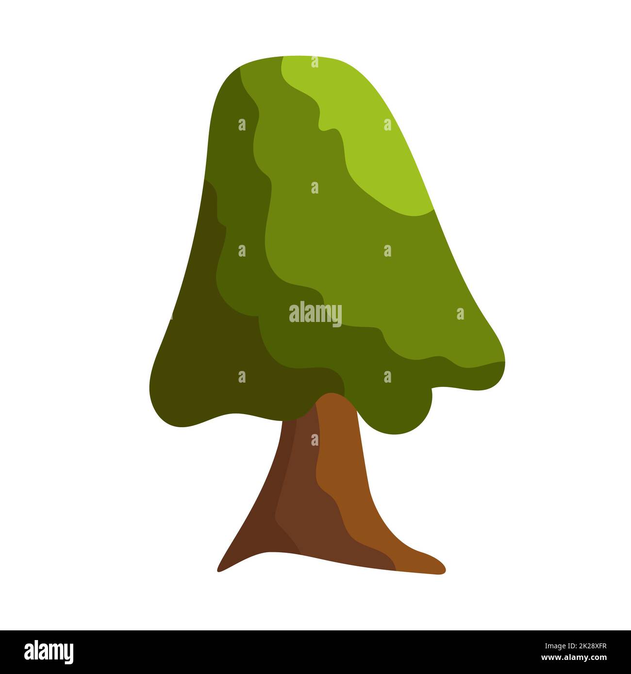 Abstract green tree on white background - Vector Stock Photo - Alamy