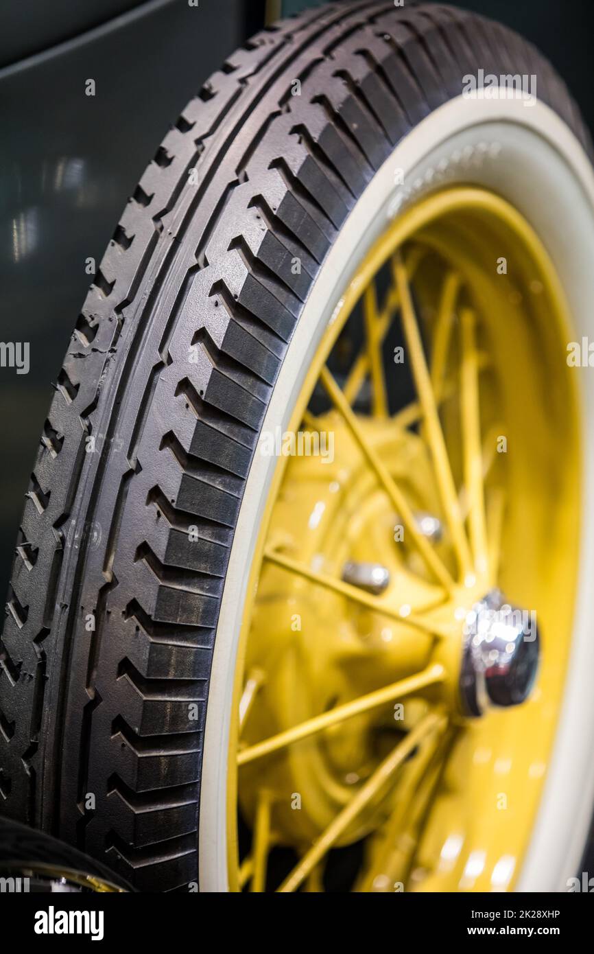 Old car spare wheel hires stock photography and images Alamy