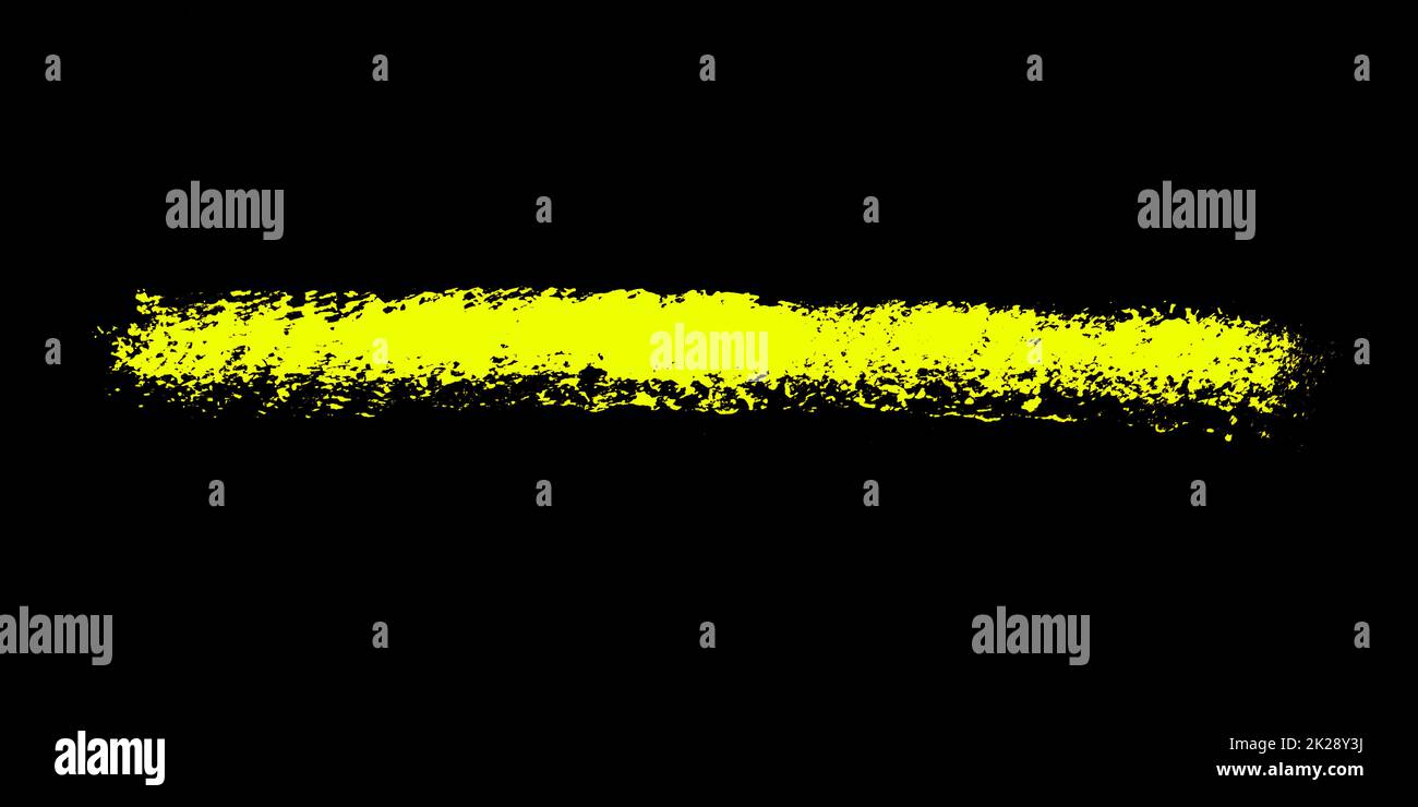 Black background with painted yellow stripe Stock Photo Alamy