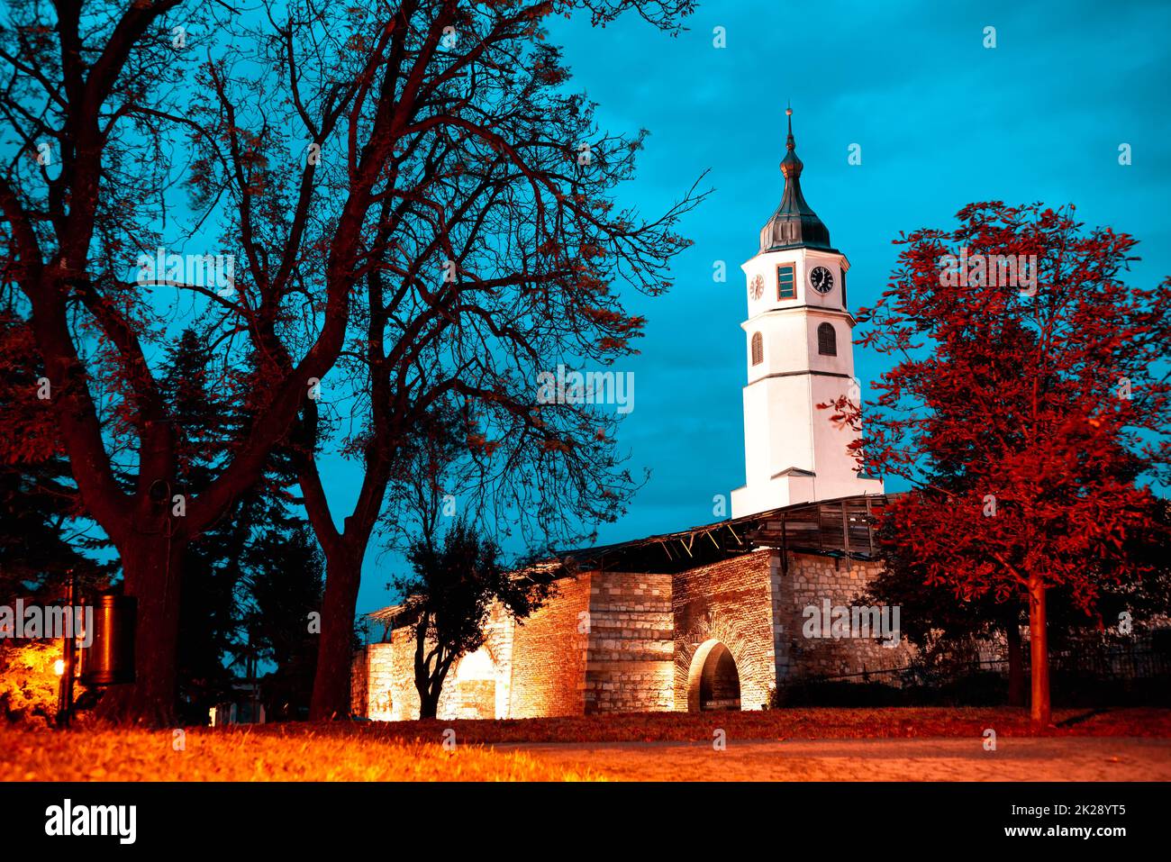Stambol Gate at Belgrade Fortress. Kalemegdan Park, Belgrade, Serbia Stock Photo