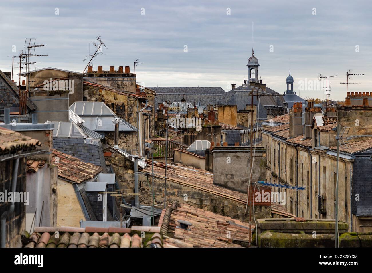 Bordeaux Rooftops Stock Photo