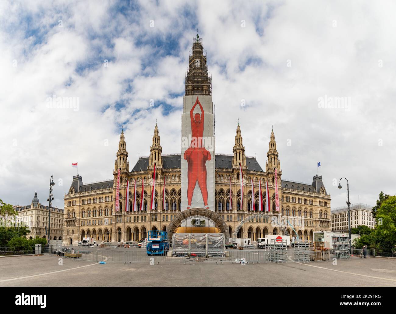 Vienna City Hall Stock Photo Alamy