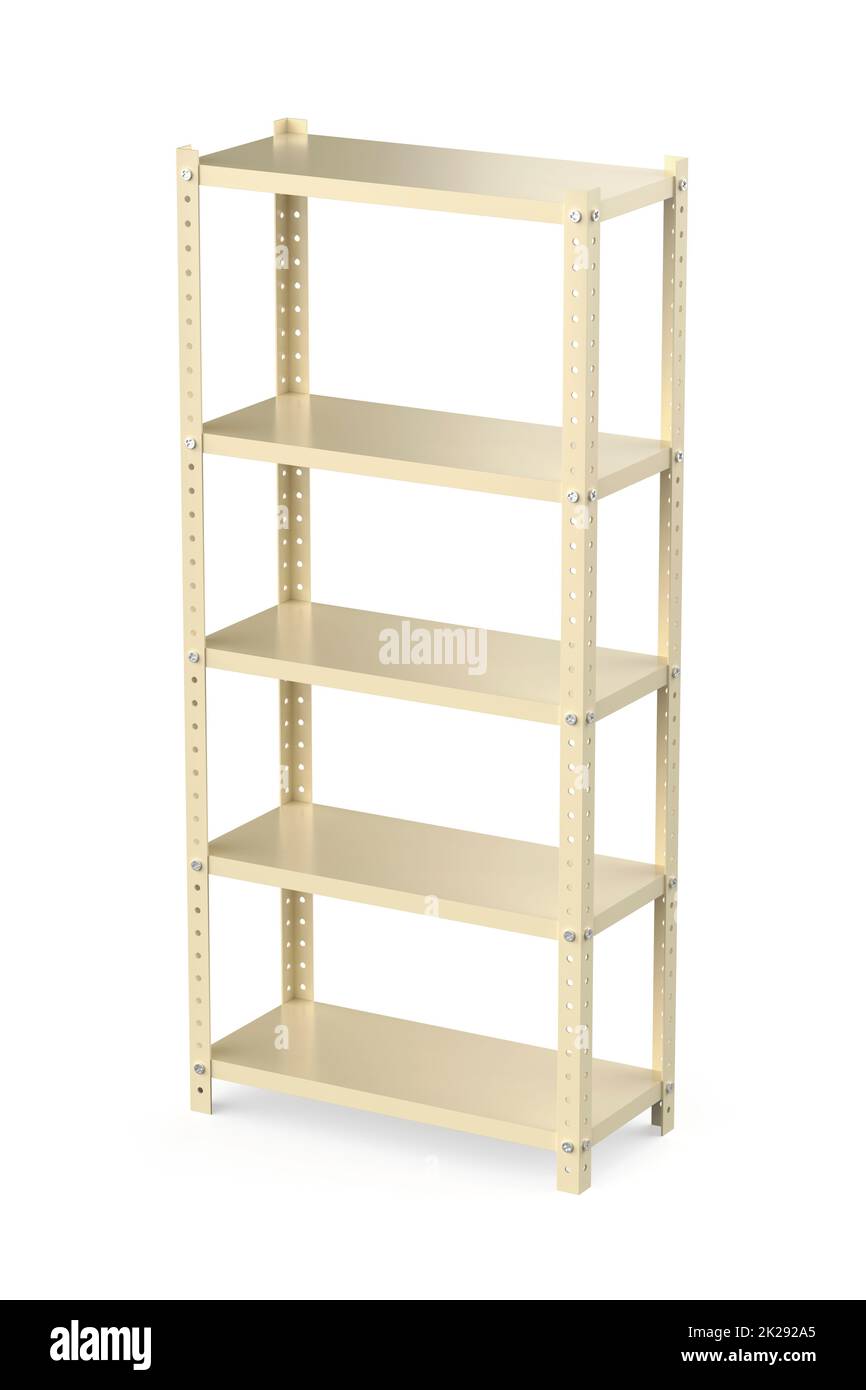 Metal shelving unit Stock Photo Alamy