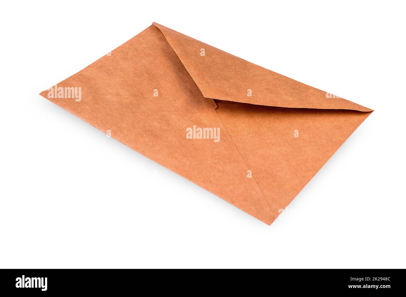 Paper envelope isolated on a white background Stock Photo