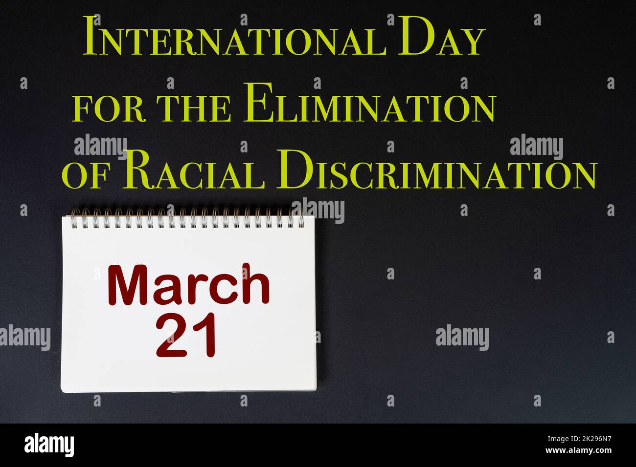 International Day for the Elimination of Racial Discriminations Stock Photo