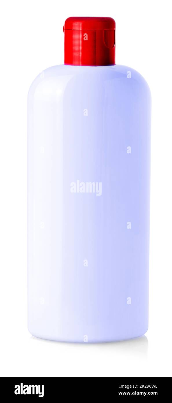blank plastic bottle isolated onwhite background Stock Photo