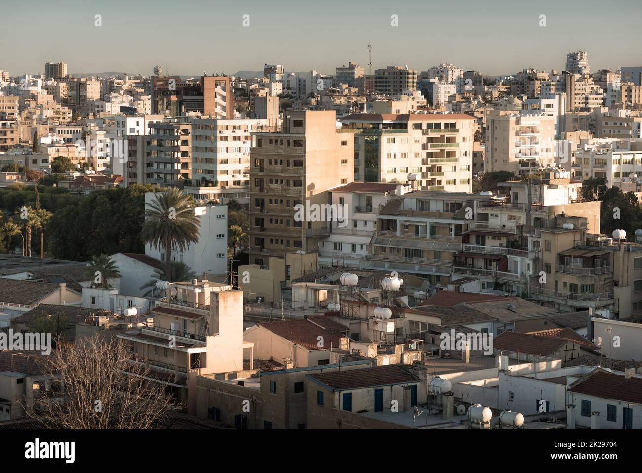 Sounthern Nicosia rooftop view. Cyprus Stock Photo