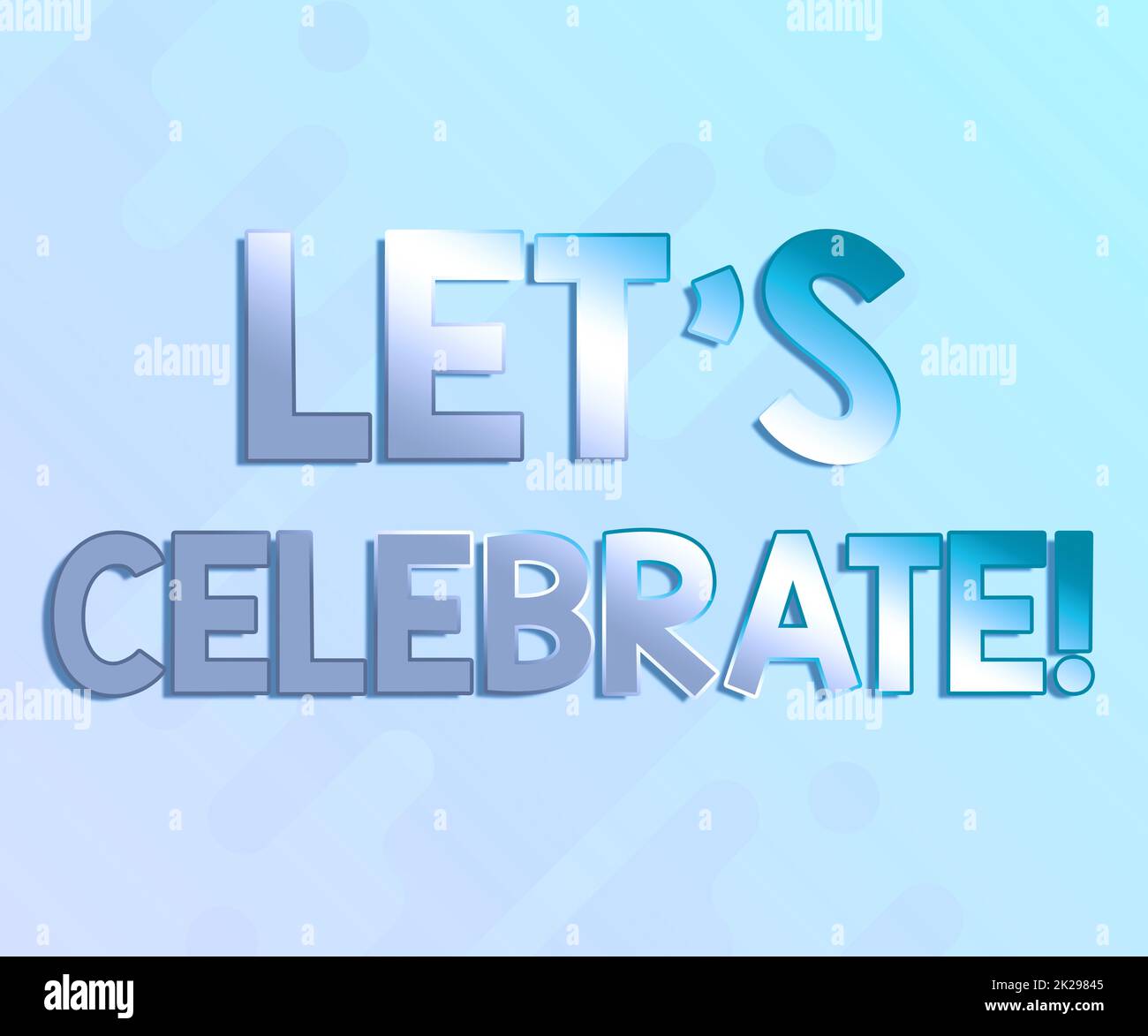 Writing displaying text Lets Celebrate. Internet Concept to mark a special day event or to give a party after success Line Illustrated Backgrounds With Various Shapes And Colours. Stock Photo