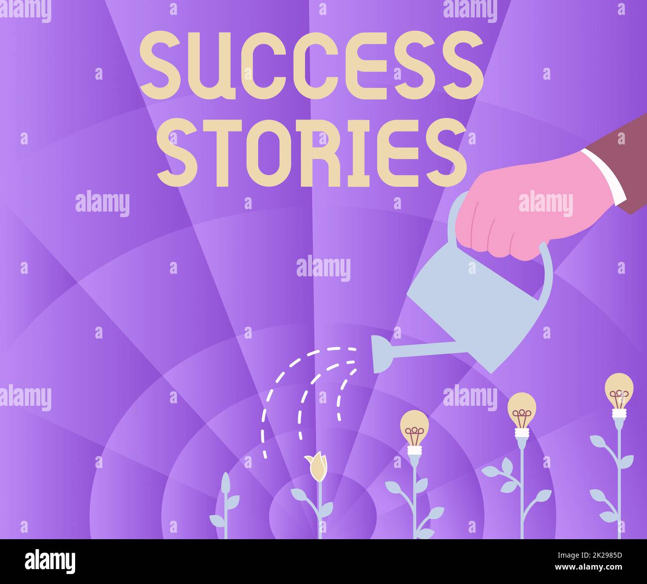 Conceptual display Success Stories. Concept life of rule