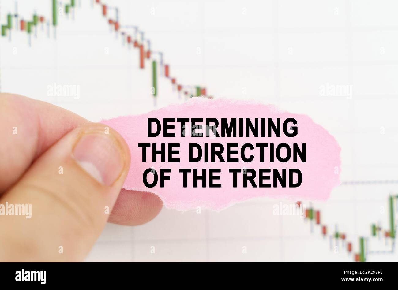 Determining the direction of the trend hi-res stock photography and ...