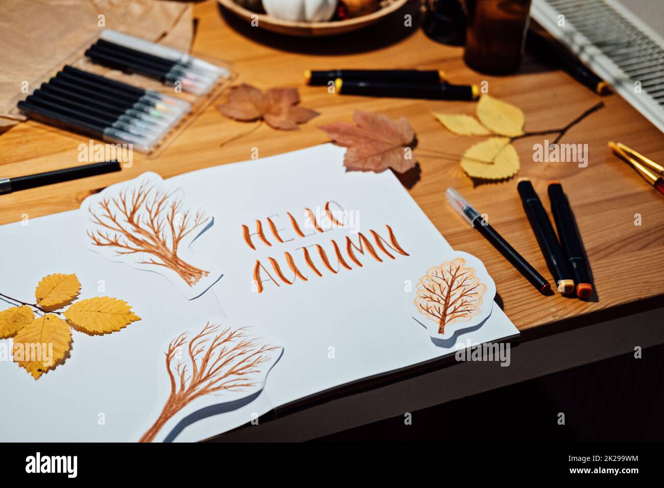 How to draw scenery of autumn season Step by step | watercolor, colored  pencil, tutorial, drawing | This tutorial is Very easy. I used STAEDTLER (  Noris Club). Watercolour pencil & DIAMOND